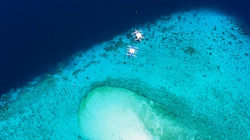 Aerial view of sea