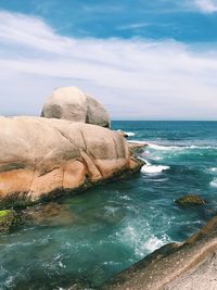 Scenic view of sea against sky