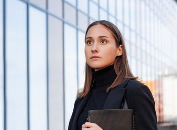 Young woman using digital tablet