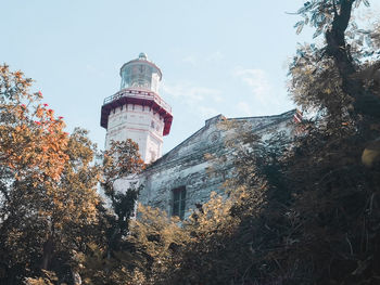 Low angle view of buildings against sky