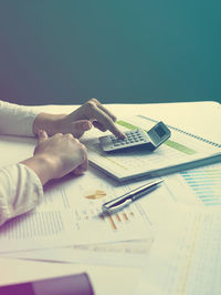 Close-up of human hand