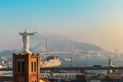 View of city at waterfront