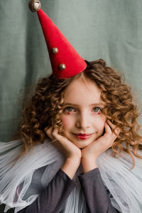 Portrait of smiling girl