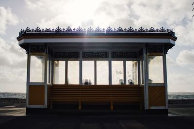 Built structure against cloudy sky