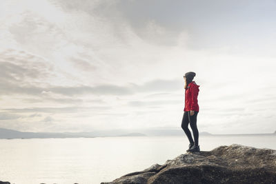 Hiker woman enjoying the view