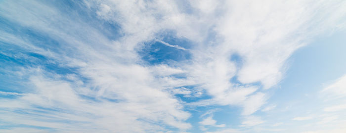 Low angle view of clouds in sky