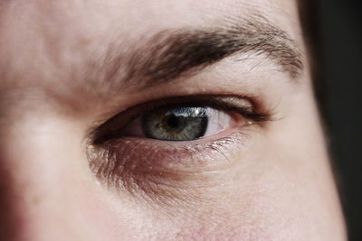 Close-up of man eye