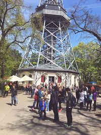 Tourists in park