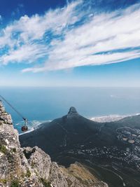 Cable car to table mountain - cape town, south africa