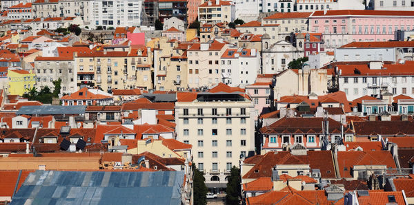 Full frame shot of houses in city