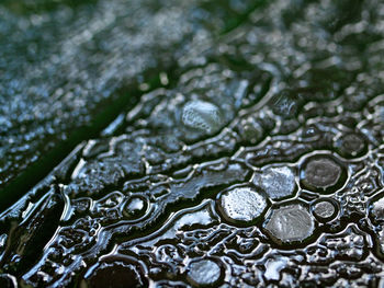 Full frame shot of wet surface