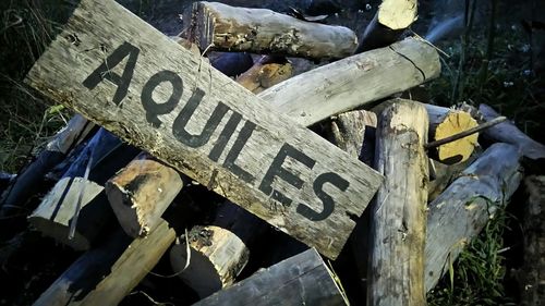 Close-up of old wooden wall