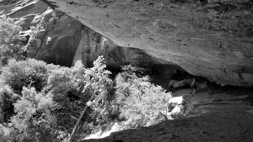 Rock formations in a cave