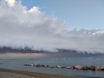 Scenic view of sea against sky