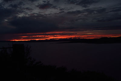Scenic view of landscape against cloudy sky