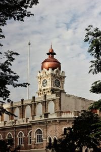 Low angle view of historic building against sky