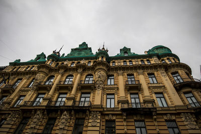 Low angle view of historical building