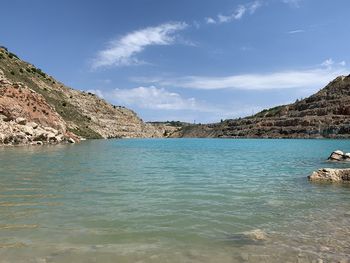 Scenic view of sea against sky