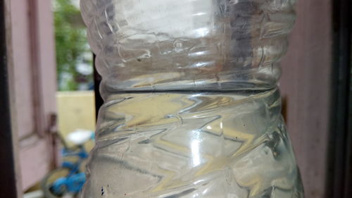 Close-up of glass jar