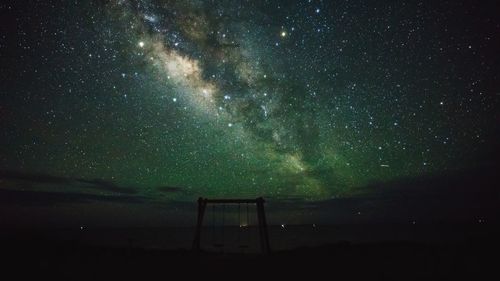 Scenic view of star field at night