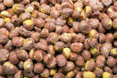 Full frame shot of chestnuts