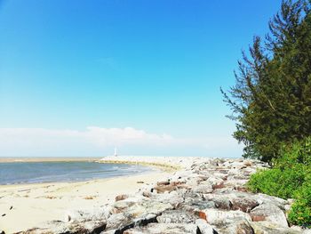 Scenic view of sea against sky