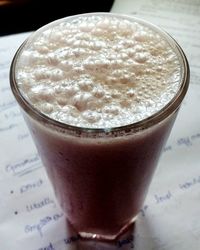 Close-up of drink in glass