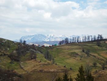 Scenic view of landscape against sky