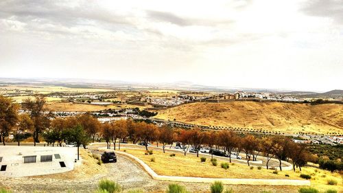 Scenic view of landscape against sky