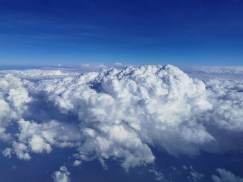 Scenic view of cloudscape against blue sky