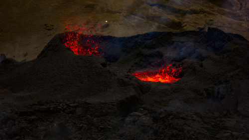 Volcano eruption in iceland 