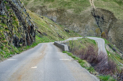 Road leading towards mountain