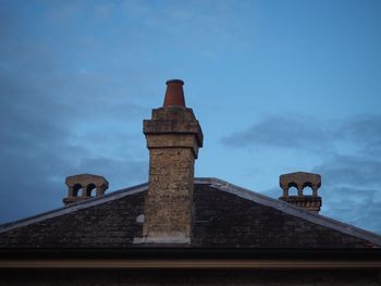 Low angle view of building against sky