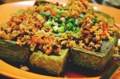 Close-up of food in plate