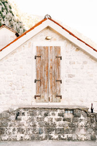 Low angle view of old building