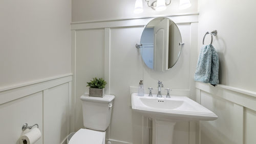 Interior of bathroom at home