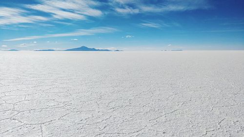 Scenic view of desert against sky