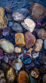 Full frame shot of stones