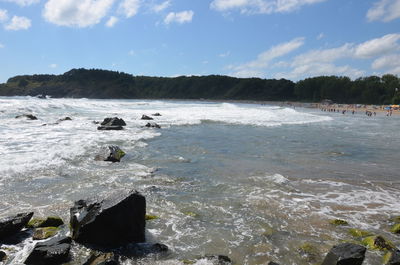 Scenic view of sea against sky