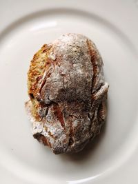 Close-up of bread in plate