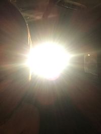 Low angle view of illuminated sunlight