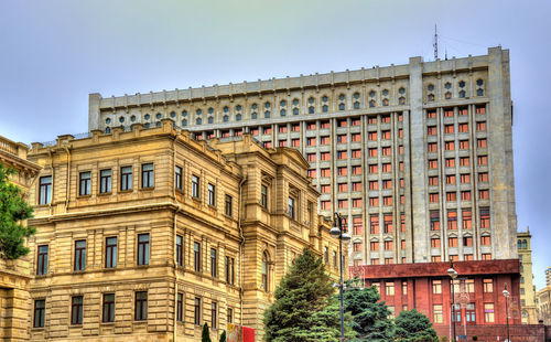 Low angle view of building against sky