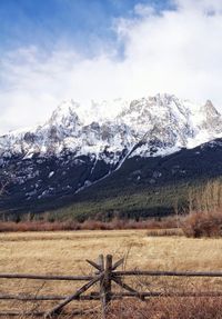 Scenic view of landscape against sky