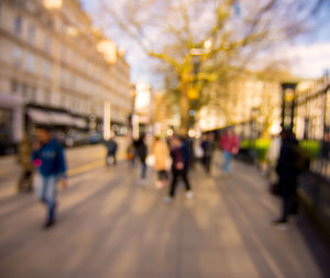 People walking in a city