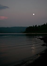 Scenic view of moon at night