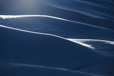 Snow covered field during winter