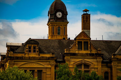 Low angle view of building against sky