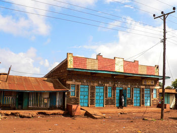 Low angle view of built structure against sky