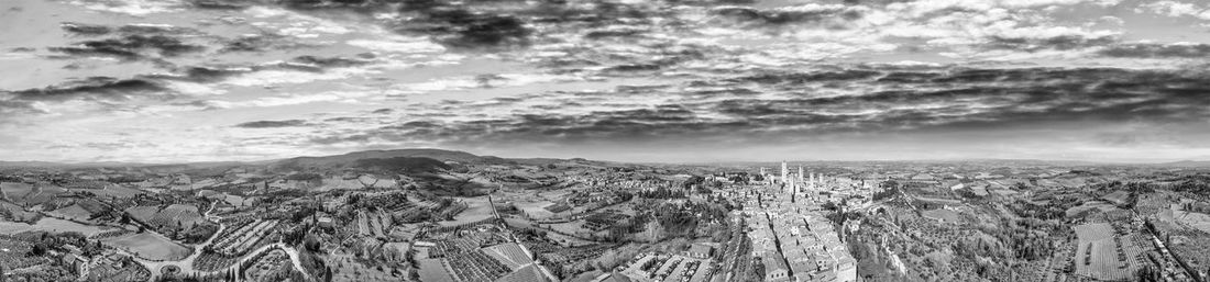 Panoramic view of landscape against sky