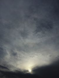 Low angle view of clouds in sky